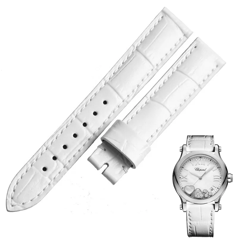 CPSPXE-10 White Strap for Happy Sport Chopard 15, 18mm