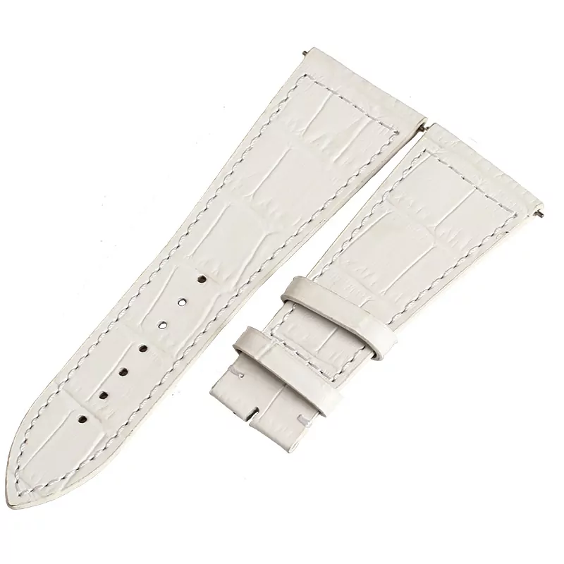 3_Bracelets-de-montre-WENTULA-pour-Franck-Muller-FM6000H (1) White Strap For Master Square Franck Muller In Alligator/Crocodile Grain