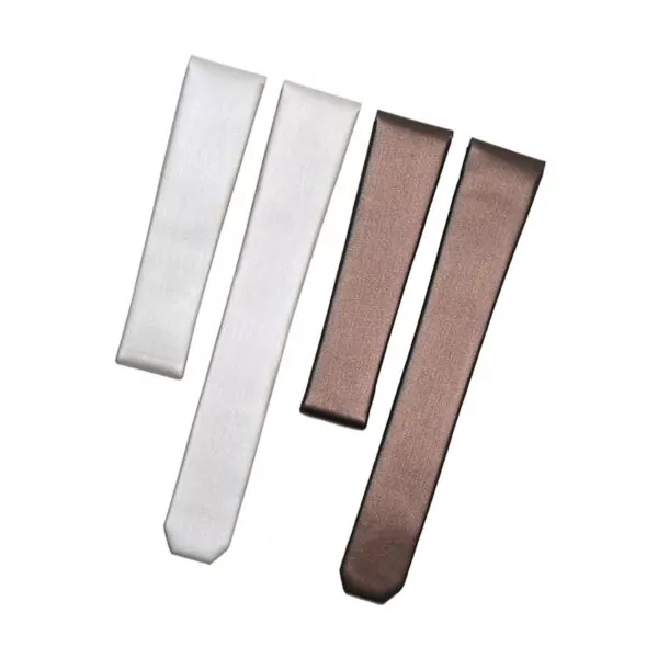 Adapt-pour-TAG-Heuer-F1-doux-fil-soie-bracelets-de-montre-peau-de-vache-en5 White Strap TAG Heuer Formula 1 Lady In Satin Leather 17x15mm