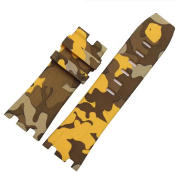 APSRXK-1 copy Yellow Camouflage Rubber Strap for Audemars Piguet Royal Oak Offshore