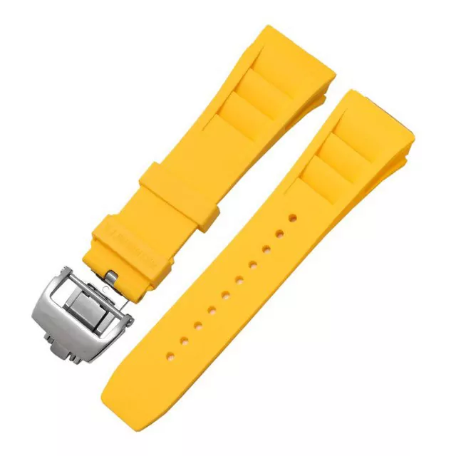RMSRXX-6 Yellow Rubber Strap Band for Richard Mille