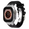 Case-Royal-Oak-Apple-Iwatch-18 Black and Silver Rubber Band for Apple iWatch Series with Royal Oak End Links