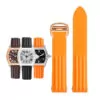 Watch_Strap_for_Cartier_Roadster_In_Rubber_12 Orange Rubber Strap Band for Cartier Roadster Quick Switch – 19mm