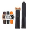 Watch_Strap_for_Cartier_Roadster_In_Rubber_28 Black Rubber Strap Band for Cartier Roadster Quick Switch - 19mm