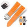 Watch_Strap_for_Cartier_Roadster_In_Rubber_4 Orange Rubber Strap Band for Cartier Roadster Quick Switch – 19mm