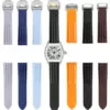 Watch_Strap_for_Cartier_Roadster_In_Rubber_Extra_1 Blue Rubber Strap Band for Cartier Roadster Quick Switch – 19mm