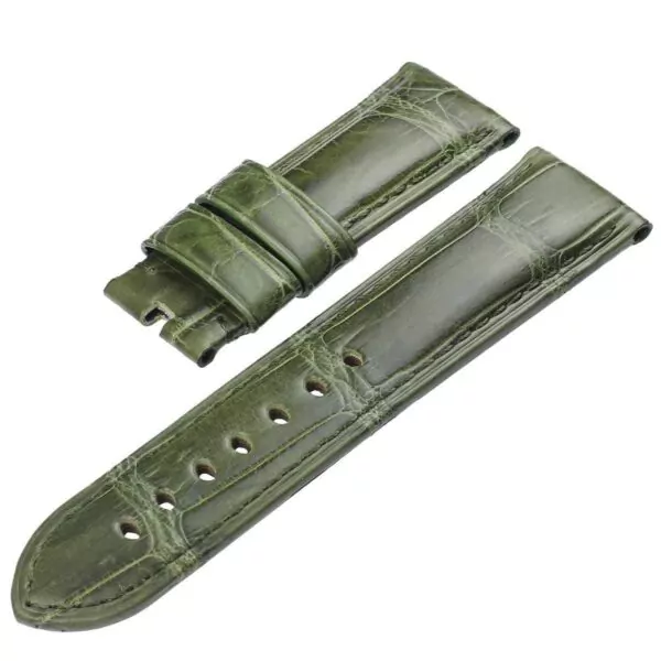 dark-green-genuine-crocodile-leather-strap-for-panerai Dark Green Genuine Crocodile Leather Strap for Panerai
