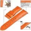 orange-genuine-crocodile-leather-strap-bracelet-for-panerai-marina-luminor-3 Orange Crocodile Strap Bracelet for Panerai Marina, Luminor...