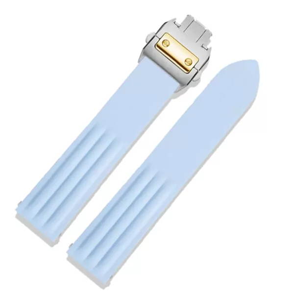 variant-image-2 Light Blue Rubber Strap Band for Cartier Roadster Quick Switch - 19mm