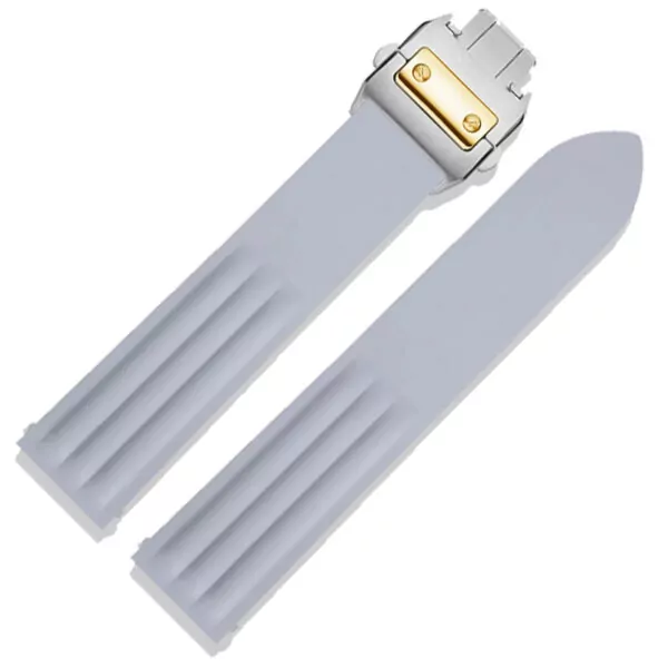 variant-image-9 Light Gray Rubber Strap Band for Cartier Roadster Quick Switch - 19mm