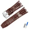 Corned_crocodile_pattern_strap_for_Audemars_Piguet_royal_oak_offshore_ap_18 Brown Crocodile Corned Grain Leather Bracelet for Audemars Piguet Royal Oak Offshore - 28mm