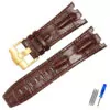 Corned_crocodile_pattern_strap_for_Audemars_Piguet_royal_oak_offshore_ap_20 Brown Crocodile Corned Grain Leather Bracelet for Audemars Piguet Royal Oak Offshore - 28mm