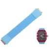Elastic_Band_for_ Richard Mille RM055, pour RM030 RM67-02 RM35-02_10 Light Blue Nylon Loop Strap for Richard Mille - RM030, RM035, RM055, RM067...