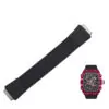 Elastic_Band_for_ Richard Mille RM055, pour RM030 RM67-02 RM35-02_16 Black Nylon Loop Strap for Richard Mille - RM030, RM035, RM055, RM067...