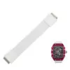 Elastic_Band_for_ Richard Mille RM055, pour RM030 RM67-02 RM35-02_6 White Nylon Loop Strap for Richard Mille - RM030, RM035, RM055, RM067...