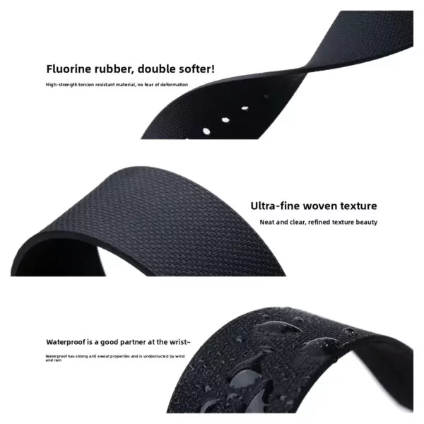 Rubber_Nato_strap_bracelet_for_Tudor_black bay_pellagos_2 Green Nato Strap for Tudor Black Bay, Pelagos in Rubber - 3 sizes