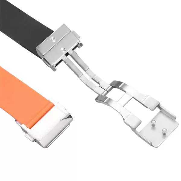 Rubber_Strap_for_Bell_ross_BRX5_BR05_2 Orange Rubber Strap Bracelet for Bell Ross for BR05/BRX5 - 25x12mm