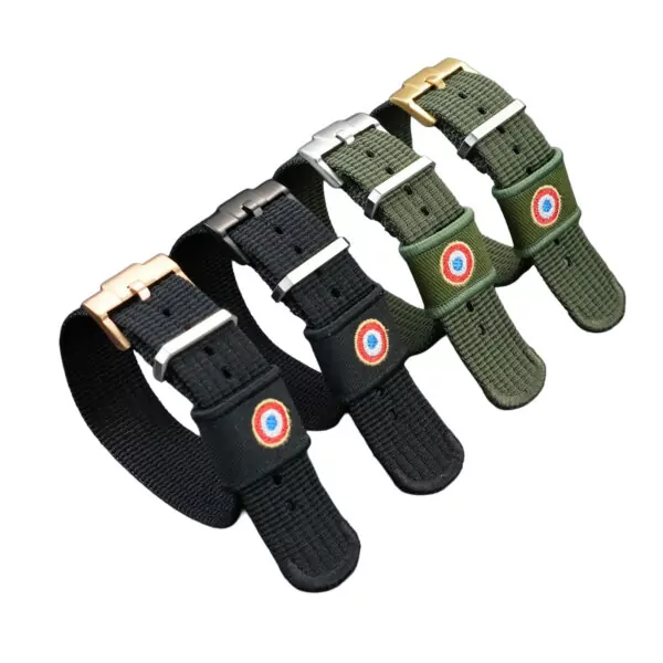 bracelet_Nato_for_Tudor_Pelagos_FXD_GMT_Black-bay_Marine_National_2 Black Nato Strap Tudor Black Bay, Pelagos GMT/FXD Marine National in Nylon - 22mm