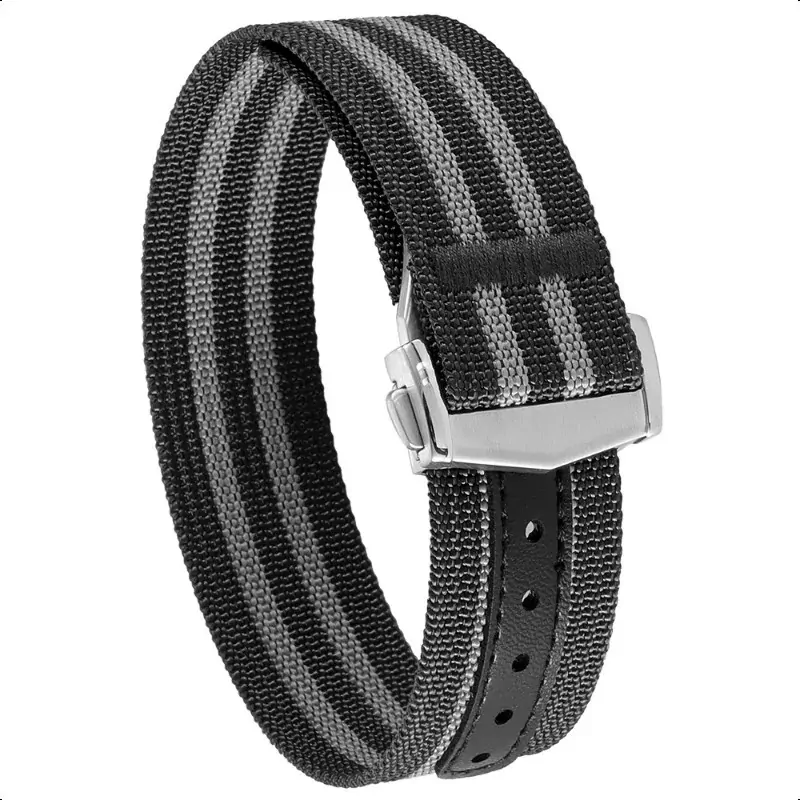 main-image-11 Black Grey Nato Ballistic Strap Omega in Nylon - 20mm, 22mm