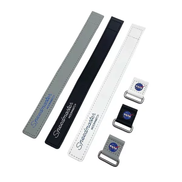 main-image-4 White NASA Nato Strap for Omega Speedmaster Moonwatch In Nylon - 20mm