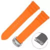 Orange_Cartier_Santos_L_Quick_release_Strap_2 Orange Rubber Strap Band for New Santos Cartier Quick Switch -21mm
