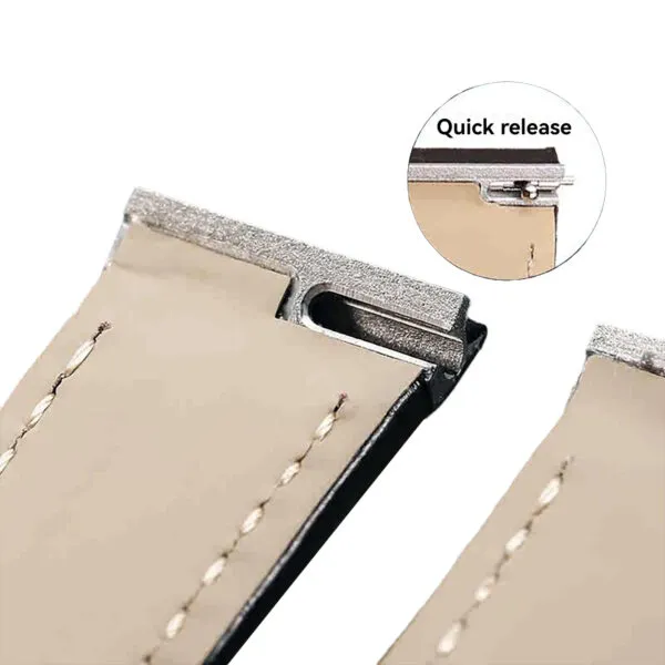 Genuine_Crocodile_Leather_Strap_Santos_Dumont_Cartier_with_Quick-release_4 Brown Croco Leather for Cartier Santos Dumont Quick-Release in Alligator Grain - 3 sizes