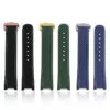 Green_strap_for_aqua terra_Omega_5 Green & White Rubber Strap for Omega Seamaster Aqua Terra 300