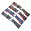 Perforated_Double_Stitching_Strap_for_Audemars_Piguet_Royal_Oak_Offshore_3 Black & Red Perforated Leather Bracelet for Audemars Piguet Royal Oak Offshore - 28mm